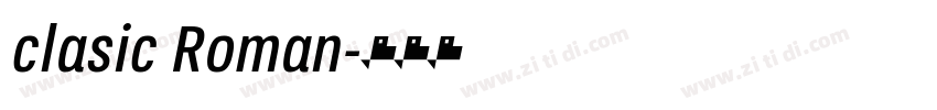 clasic Roman字体转换